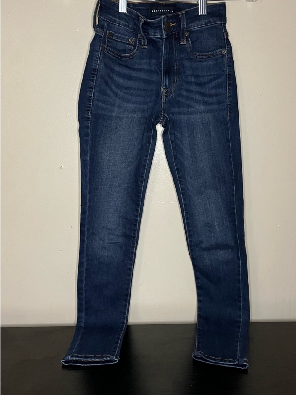 Aeropostale Women's Dark Indigo Skinny Jeans